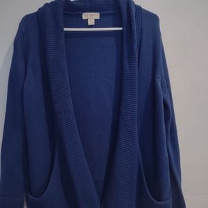Blue cardigan